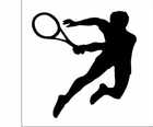 Tennisspieler Wandaufkleber Bild 2