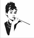 Audrey Hepburn Wandaufkleber Bild 2