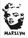 Marilyn Wandtattoo Bild 2