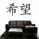 Hoffnung Chinesische Schriftzeichen Wandtattoo Bild 1