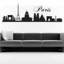Stadtsilhouette Paris Wandaufkleber Bild 1
