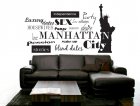 Manhattan City Wandmotiv