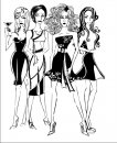 Just 4 girls - Wandaufkleber Bild 1