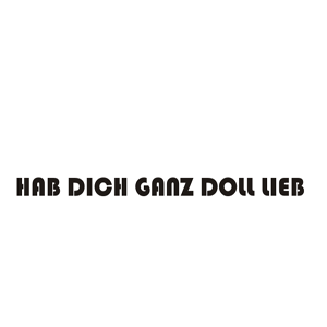 HDGDL - Hab Dich ganz doll lieb Transparent